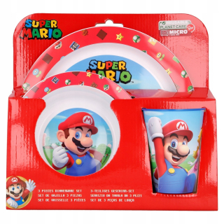 Super Mario - Dinštalárna set Super Mario Bros Breakfast New
