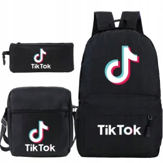 Školská taška - batoh, set, zostava - Sada školského batohu taška ceruzka case tik