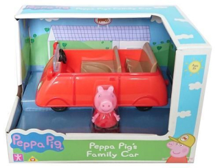 Pepa Pig - Sada s figúrkou Peppa Auto Peppy II 06059