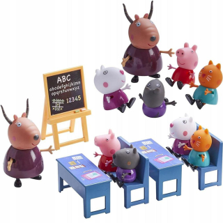 Pepa Pig - Postelená trieda Peppy +5 Figurines