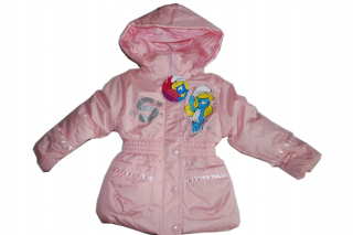 Šmolkovia - Zimná bunda Coat Smurfetka Peyo 98