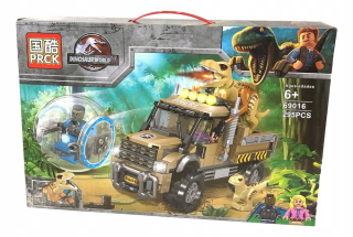 Jurský svet - Golden Golden Raptor Blocks Jursic World Dinosaurus