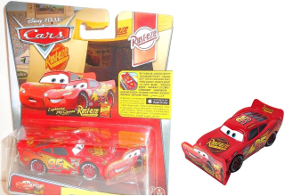 McQueen - Zigzak + podpis McQueen so znakmi Mattel