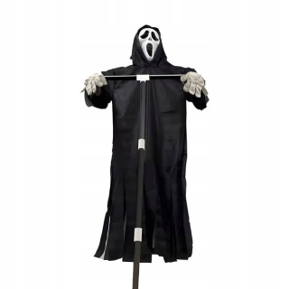 Záhradná halloweenska kričiaca dekorácia strašiaka