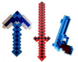 MINECRAFT - _ Zmena + Pick + Pick + PISTOL MINECRAFT SOUND + LED