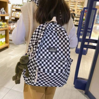 Školský batoh - ŠKOLSKÝ BOHAT VANS OLD SKOOL CHECK S VRECKOM