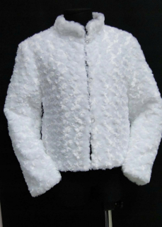 hostie biela KOŽUŠINA * BOLERO * ruže * 164/170