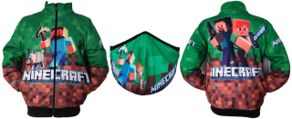 MINECRAFT - Minecraft Mikina M5 + Mask darček R140
