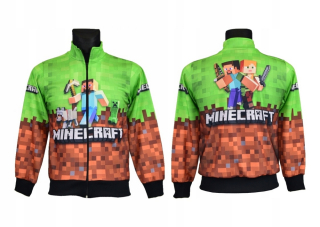 MINECRAFT - Mikina Minecraft Baby Deti M10 Veľkosť 158