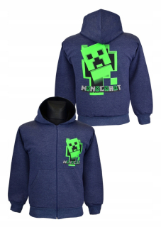 MINECRAFT - Mikina. Minecraft. Detská bavlna A29 Veľkosť 146