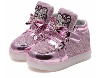 HELLO KITTY Ahoj Kitty LED topánky Rôzne farby Veľkosť 29