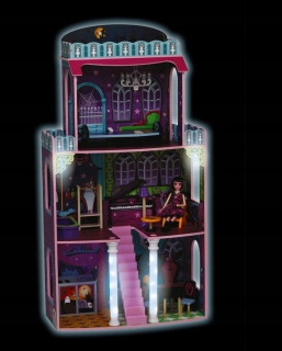 Monster High Bábiky - Veľký drevený dom pre bábiky strašidelné 118 Barbie