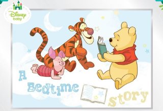 Medvedík Pú - Nástenné nástenné maľby KUBUŚ POOH DISNEY XL POOH 208X146CM