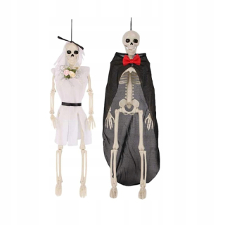 halloweenská výzdoba kostier pár kostier m1