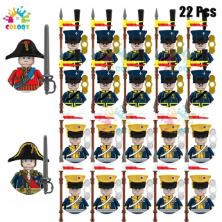 Hračky pre deti Pechotné bloky z napoleonských vojen French Lancers