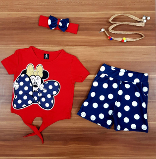 Minnie Mouse - Sada špičkovej košele Shorts Mouse Mouse Minnie