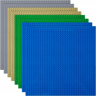 Stavebná platňa na lego 32x32 sada 8 ks sivá modrá zelená béžová