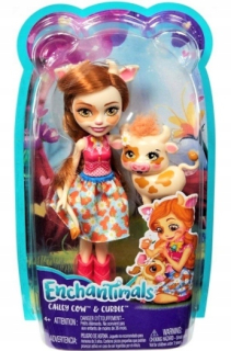 ENCHANTIMALS - Ecchantantimals cailey krava + kolíčka fudge
