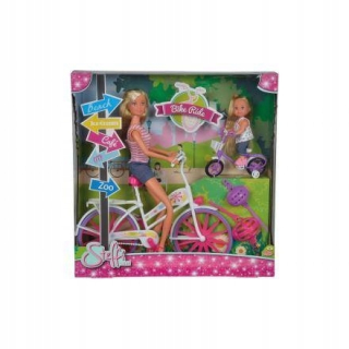 STEFFI bábika - Steffi bábika dieťa bicykel jazda na bicykli