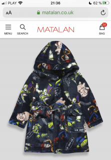 TOY STORY - Matalan plyšový župan 4 laa, nové