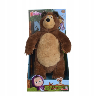Máša a medveď - Holding misie interaktívne medveď 43 cm