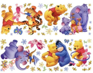 Medvedík Pú - Disney Stickers Winnie Pú a Hephalsy Set
