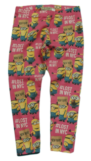 Mimoni - Ďalšie legíny Pink Pink Minions 110cm