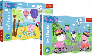 Pepa Pig - Puzzle Balík 2x24 Prasa PEPPA pre deti 3+