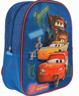 Detský batoh - BACKPACK PRE KINDERGARTEN 3D CAR MCQUEEN CONVEX