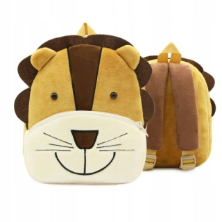 Detský batoh - Plush batoh pre Preschooler 3D Lion