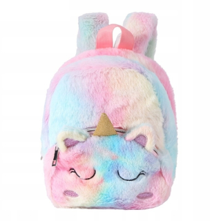 Detský batoh - Plush Bathpack Rainbow Unicorn Cute
