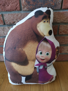 Máša a medveď - Vankúš cuddly masha a medveď