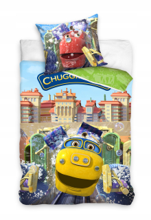 Mašinkov - Linen 140x200 Stomatkowo Train Chuggington