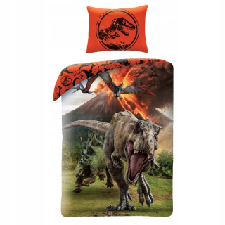 MINECRAFT - Linen 140x200 T-Rex Dinosaury Jursic Park