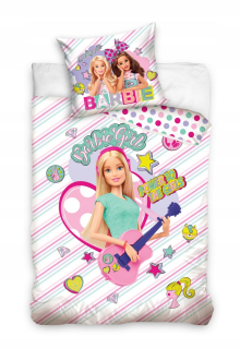 Barbie -  Detská posteľná bielizeň 160x200 bábika Barbie bavlna