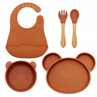 5× sada silikónového riadu Gigi Kids