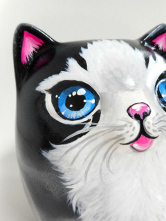 HELLO KITTY Cat prasiatko, ručne maľované
