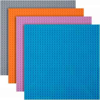 Stavebná doska na Lego 32x32, sada 4 ks, šedá modrá ružová oranžová
