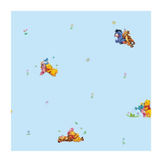 Medvedík Pú - Wallpaper Disney Winnie POOH POOH BLUE IN ROLL