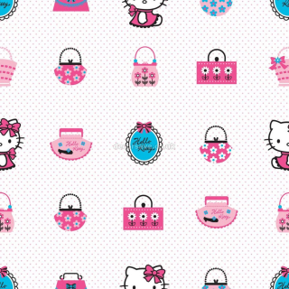 HELLO KITTY Wallpaper Ahoj Kitty Fashion Deti 73499 Biele Colore