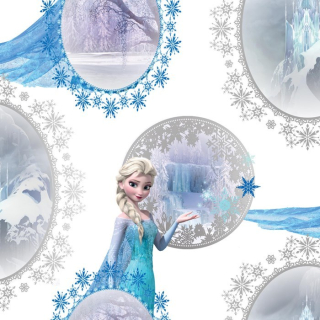 Elsa Frozen - Tapeta krajiny ľadu Mrazené zrkadlo Disney