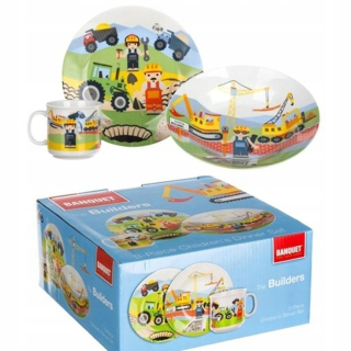 Viacfarebná porcelánová banketová súprava