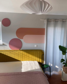 Veľká dekoračná tabuľa TWO ARCHES, magnetická a krieda. DEKORÁCIA na stenu