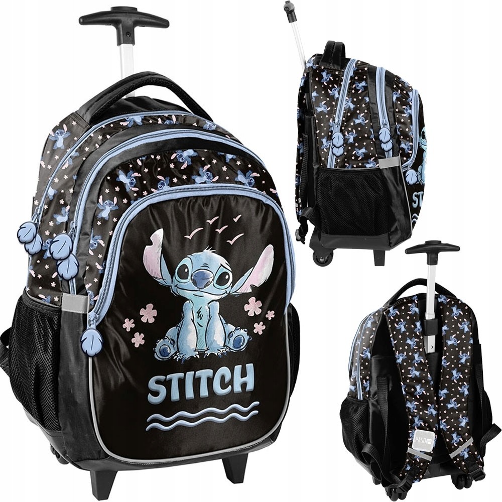 Školský Batoh na Kolesách Stitch Modrý DS25GG-997 s Vysokou Odolnosťou