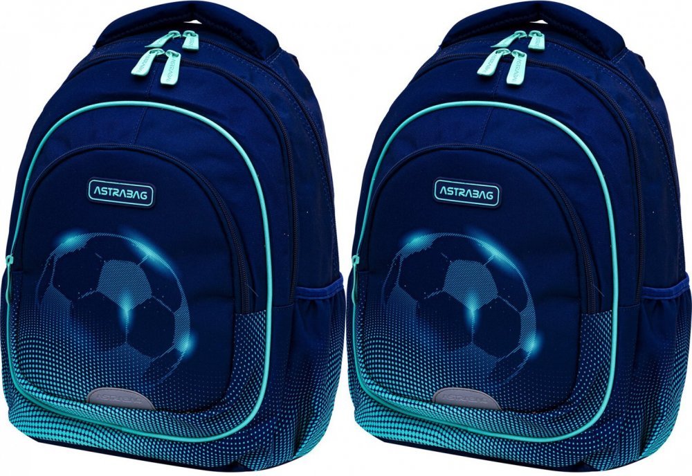 Detský batoh Astra Astrabag Football Light AB330 s tromi komorami, 20l