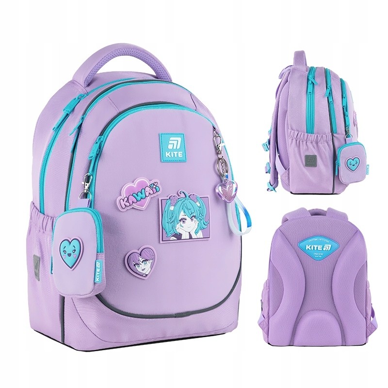 Školský Batoh pre Dievčatá Fialový Kite K25-700M-6 - Ergonomický a Štýlový