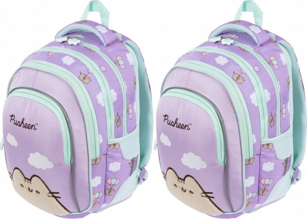 Školský batoh Pusheen Violet s 4 priehradkami, 22l, fialový