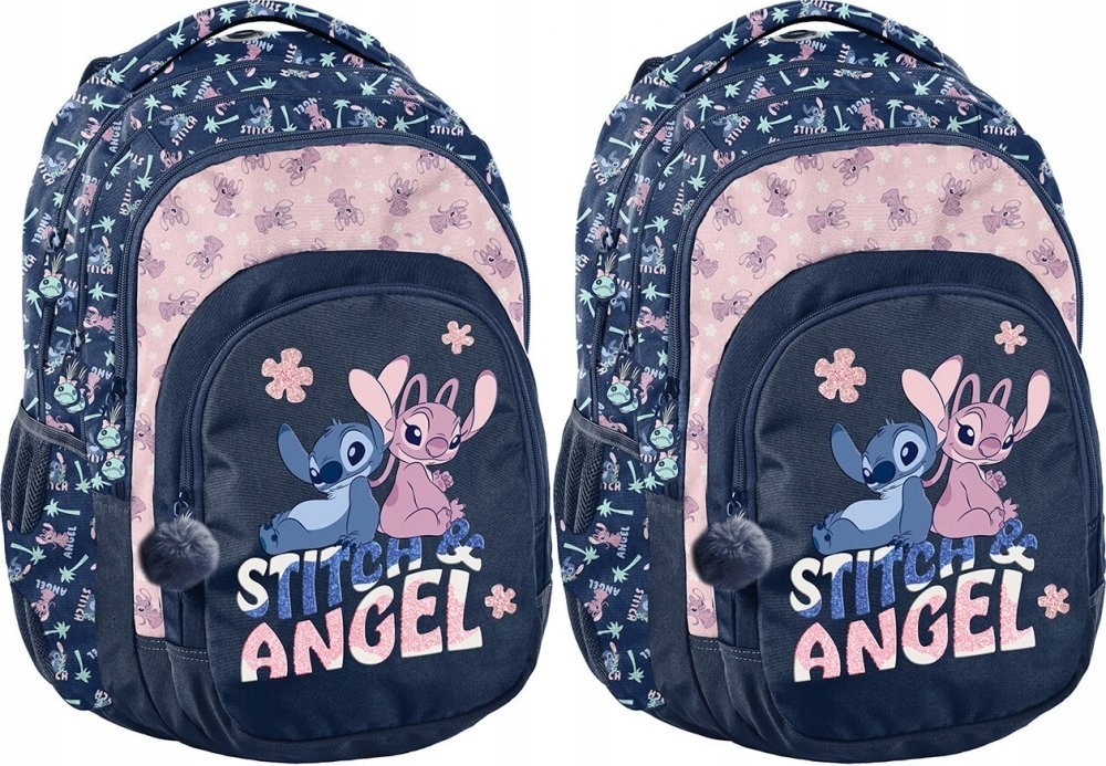 Školský batoh Disney Stitch od Paso, trojkomorový, 38x29x17cm, 2 ks