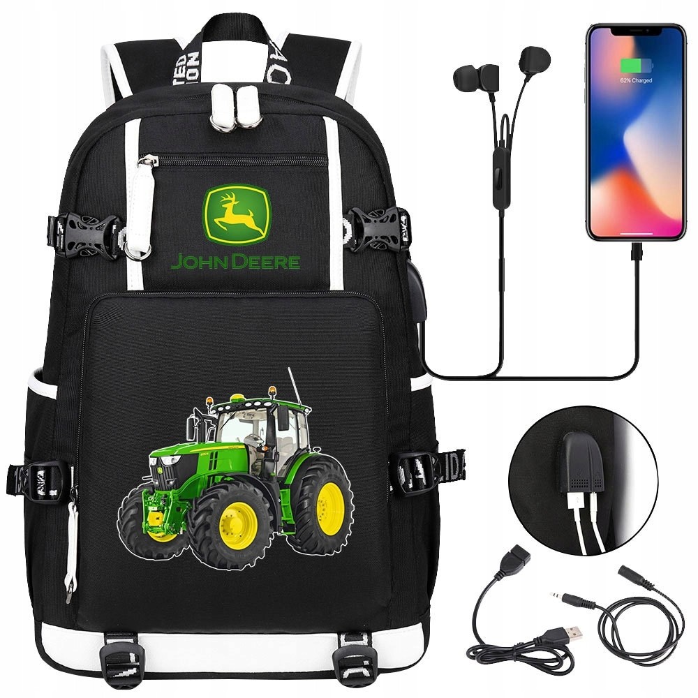 Multifunkčný školský batoh s USB portom a ergonomickými popruhmi